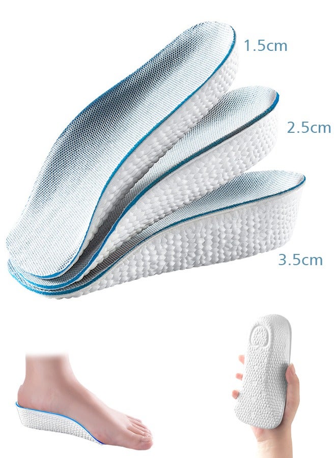 جيفت نعل داخلي لزيادة الطول، يدعم قوس القدم، قابل للتهوية، مزود ببطانة لرفع الكعب، للرجال والنساء. - Image 1