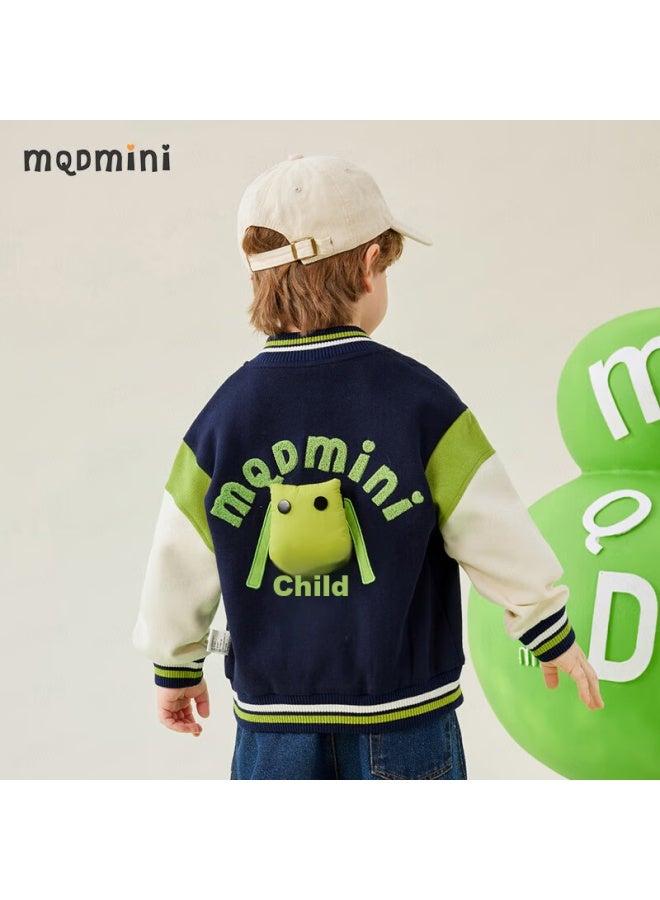 Mqdmini ملابس الأطفال، الملابس الخارجية للأطفال، سترة بيسبول للأولاد والبنات، سترة صوفية للأطفال الصغار، ملابس خارجية للخروج، دمية ثلاثية الأبعاد - Image 4