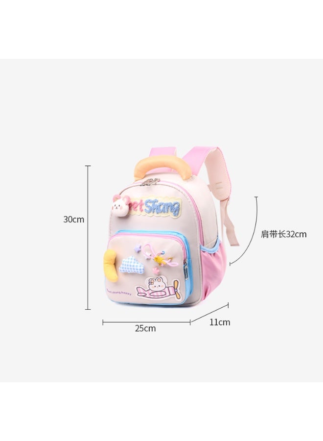 Girls School Backpack Rabbit 2-5 Years Waterproof Lightweight Spine-Protective Wear-Resistant Breathable Large Capacity School Supplies - Image 2
