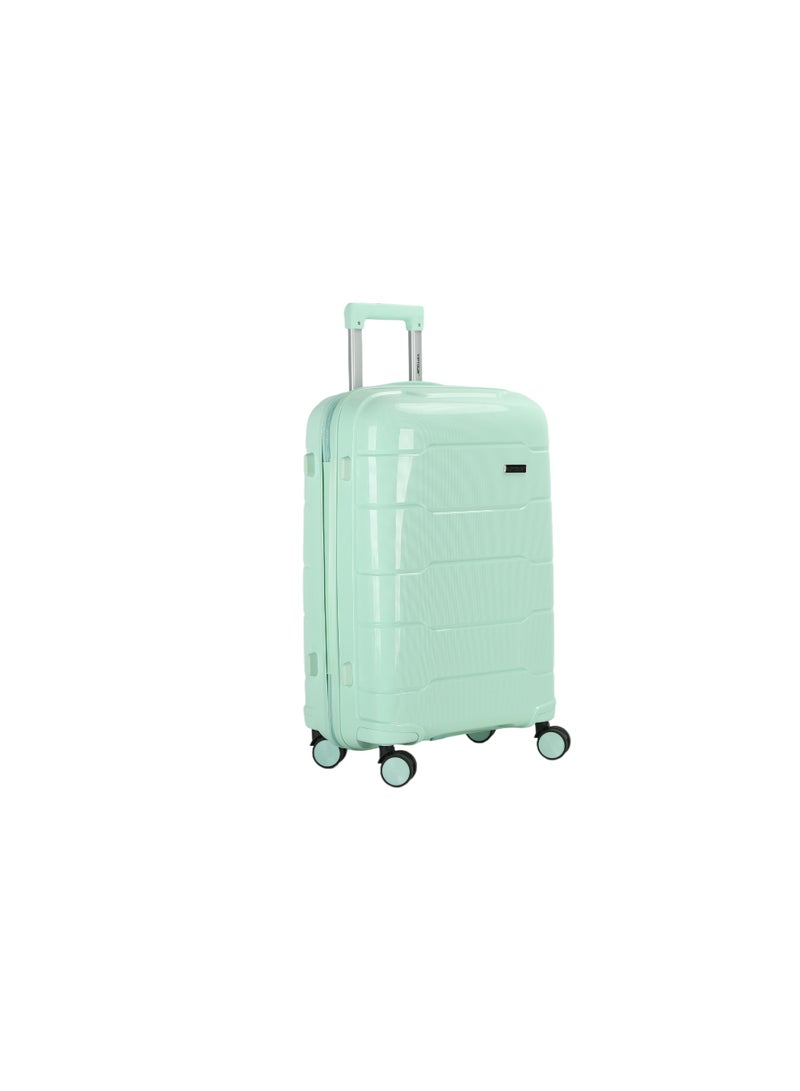 فيبتور مجموعة حقائب سفر من البولي بروبيلين مكونة من 4 قطع مع قفل إدارة أمن النقل ومقبض من الألومنيوم بثلاث مراحل وعجلات دوارة مزدوجة 360 درجة وهيكل صلب من البولي بروبيلين المتين وحقيبة سفر خفيفة الوزن - Image 4