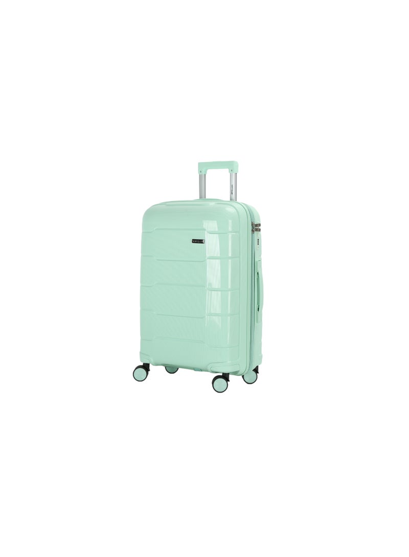 فيبتور مجموعة حقائب سفر من البولي بروبيلين مكونة من 4 قطع مع قفل إدارة أمن النقل ومقبض من الألومنيوم بثلاث مراحل وعجلات دوارة مزدوجة 360 درجة وهيكل صلب من البولي بروبيلين المتين وحقيبة سفر خفيفة الوزن - Image 3