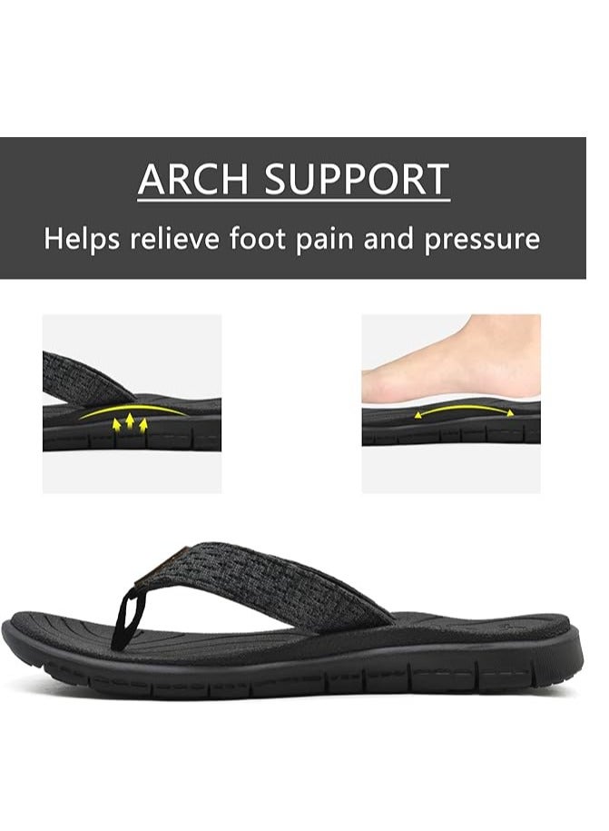 KuaiLu KuaiLu Womens Casual Flip Flops Yoga Mat Comfortable Cushion Arch Support Walking Thong Sandals Lightweight Non-Slip Summer Beach Slippers  - Image 4