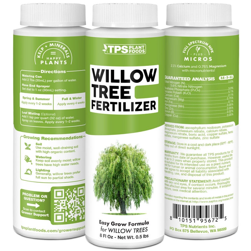 TPS NUTRIENTS Willow Fertilizer for Willow Trees, Great for Weeping Willow, Corkscrew Willow, and Dappled Willow, Liquid Fertilizer by TPS Plant Foods, 8 oz (250 ml) - Image 5