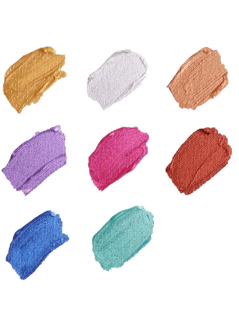 Mont Marte 8-Piece Premium Metallic Acrylic Paint Intro Set - Image 2