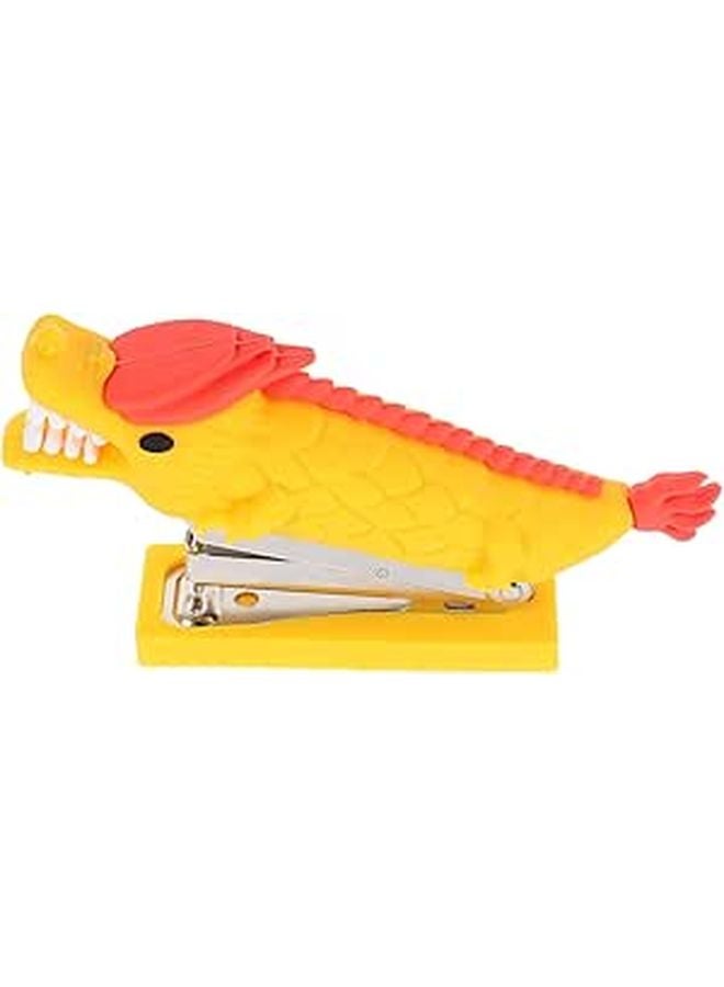 Mini Cute Yellow Dragon Desktop Stapler Portable Office Supply For Students Home School - Image 1