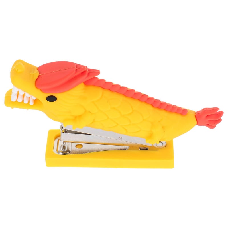 Mini Cute Yellow Dragon Desktop Stapler Portable Office Supply For Students Home School - Image 2