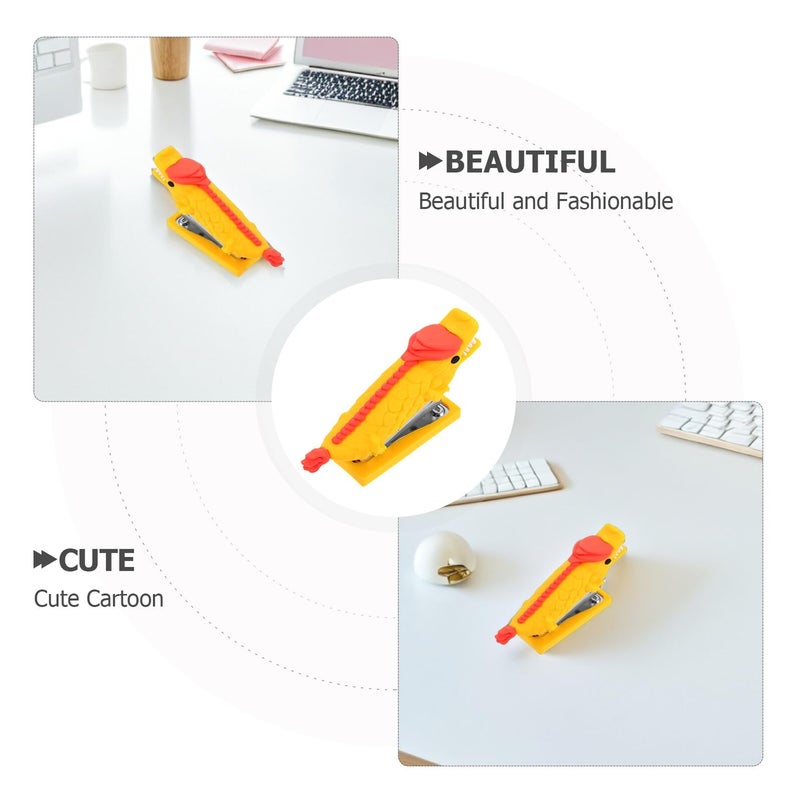 Mini Cute Yellow Dragon Desktop Stapler Portable Office Supply For Students Home School - Image 4