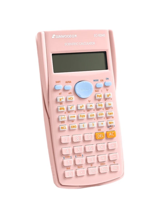Sunwood Scientific Calculator With 240 Functions, Exam Calculator (Suitable For Middle And High School Students) Ec-82Ms Cherry Pink - Image 1