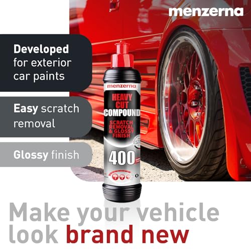 menzerna Scratch and Swirl Remover Kit I Car polishing Set with Menzerna Heavy Cut 400 and 3,5 Inch Polishing Pad I Deep Scratch Repair Kit for All Types of Vehicles - Image 5