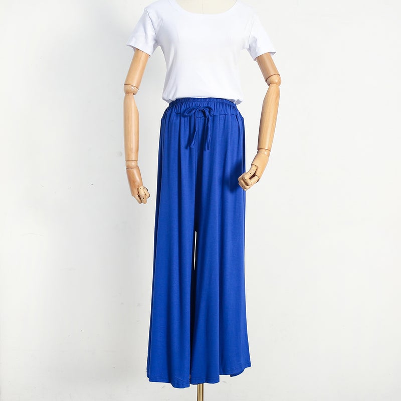 Japanese Plus-Size Casual Loose High-Waist Pants Olive  - Image 2