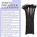 JIAJIA Teresa 16 Inch 70 Strands 100% Human Hair Dreadlock Extensions for Men/Women/Kids 0.8cm Width Full Hand-made Permanent Dread Locs Extensions Human Hair Can Be Dyed,Curled and Bleached,Natural Black - Image 3