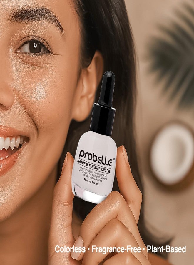 Probelle Natural Fungal Nail Oil, Nail Color Restoration, Clear Topical Solution .5 oz/ 15 ml - Image 2