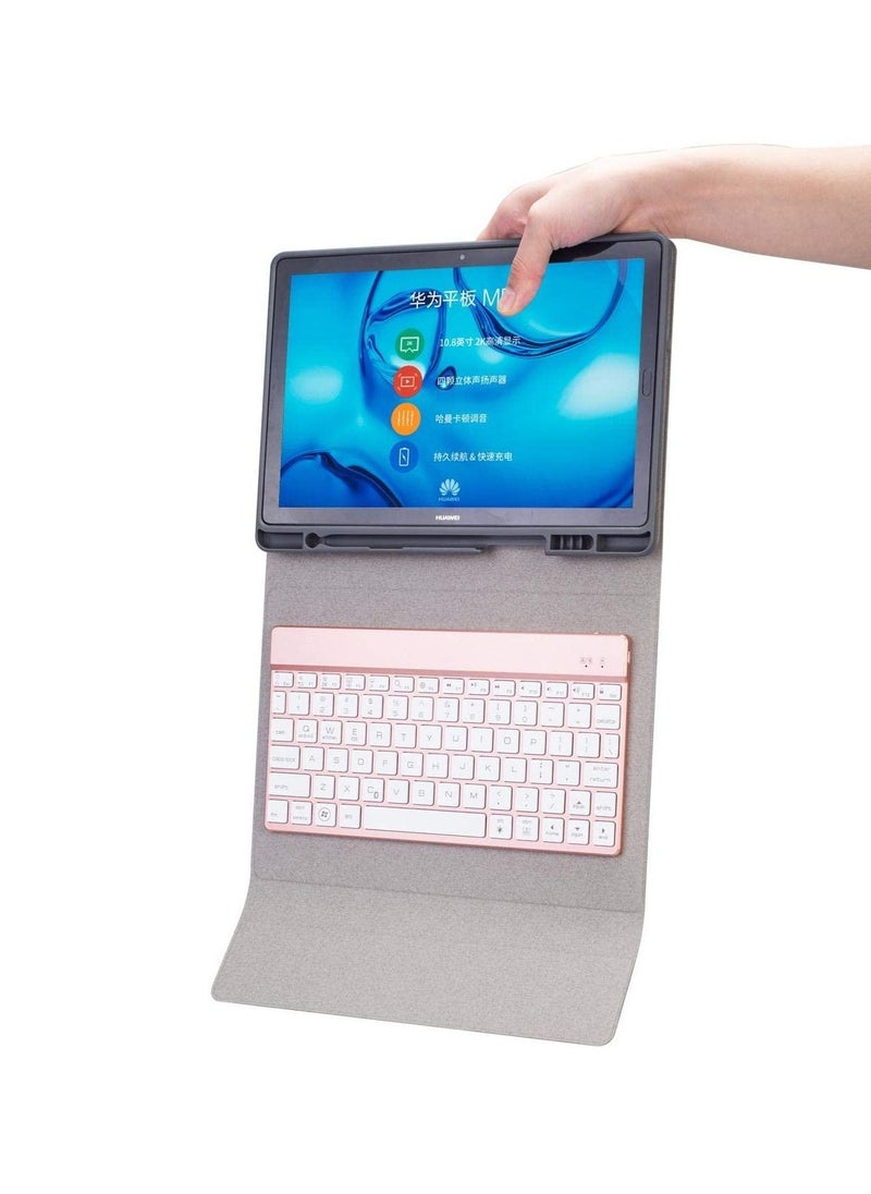 Generic - Ultra Thin Detachable Wireless Bluetooth Keyboard Case Cover For Huawei MediaPad M5 10.8 Inch - Image 1