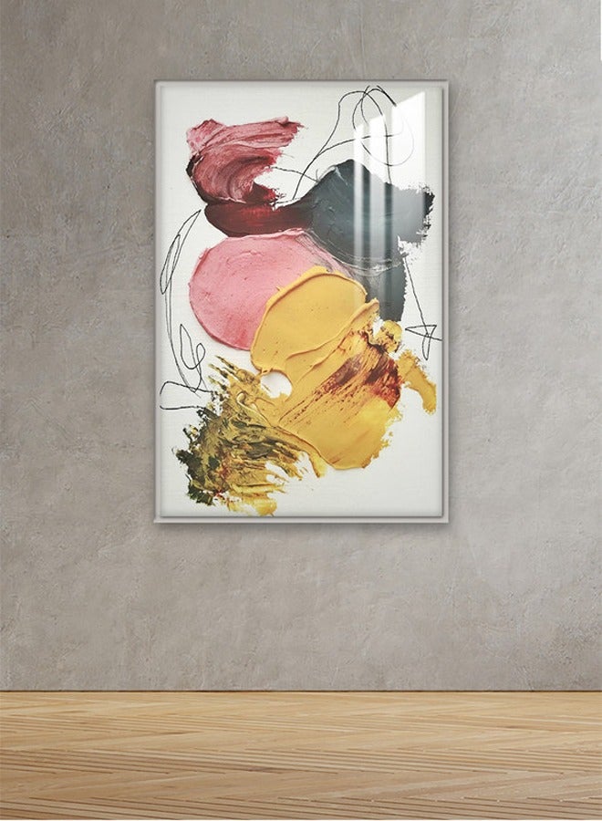 Marktna Decorative Wall Art Painting 120X80Cm With An Abstract Design Black Frame And A Transparent Acrylic Layer 0.5Kg - Image 1