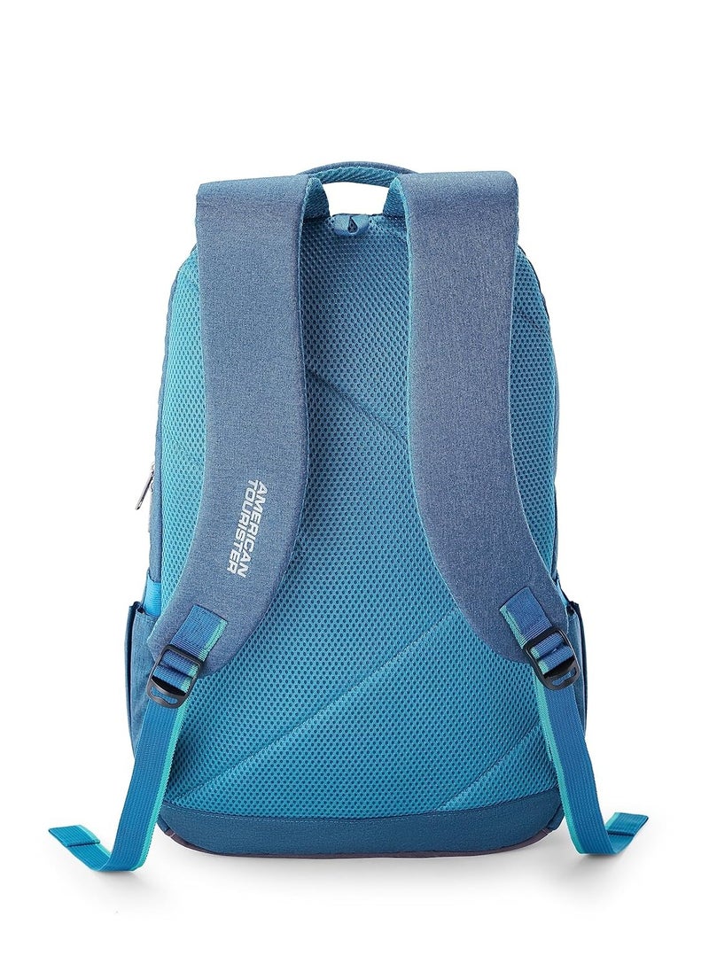 AMERICAN TOURISTER - American Tourister Shaw Large Office Laptop Bag, 23 Ltrs bag for men, School Bag Gift for Men Women Boys Girls Teal, with Internal Organizer, Rugged Zips 17'' inch Laptop compatible - Image 1