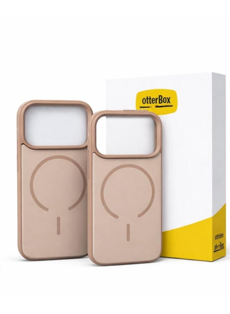 كريتيف غطاء هاتف مغناطيسي إبداعي لهاتف iPhone 17 Pro Max – غطاء خلفي نحيف ضد الصدمات – لون ذهبي وردي - Image 2