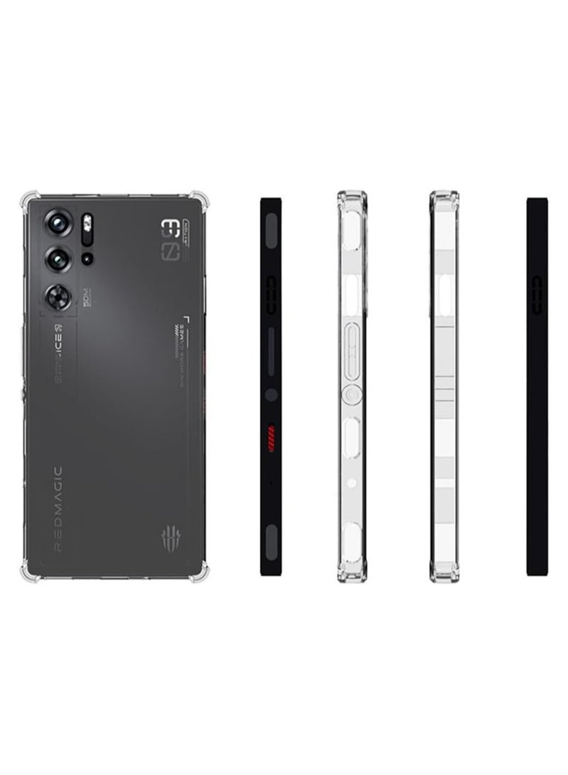 For ZTE Nubia Red Magic 9 Pro/9S Pro/ 9 Pro+ Case, Slim 4 Corners Enhanced Shock Protection Transparent Anti-Fall Anti-Fingerprint Cover - Image 4