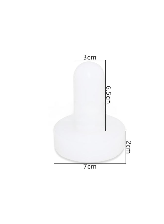 Anode Right Angle Tower Mold 5, 7, 8CM Aluminum Alloy Live Bottom Round Tower Mold Pie Plate Coconut Mold Tower Skin Pressure Bar Pie Mold-Specifications:7cm Pressure Bar-short  - Image 1