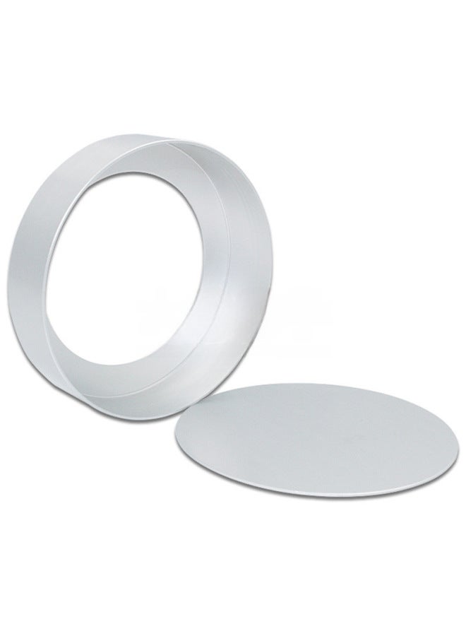 Anode Right Angle Tower Mold 5, 7, 8CM Aluminum Alloy Live Bottom Round Tower Mold Pie Plate Coconut Mold Tower Skin Pressure Bar Pie Mold-Specifications:7cm Pressure Bar-short  - Image 5