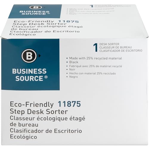 Business Source 6-Slot Inclined Desk Step Sorter - Image 3