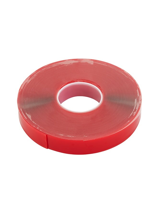 لوازم سنيل طقم سنيل تيب وجهين أحمر 18ملم × 10متر - شريط تثبيت مزدوج قوي متعدد الأسطح للاستخدام المنزلي والمكتبي والأعمال اليدوية. - Image 3