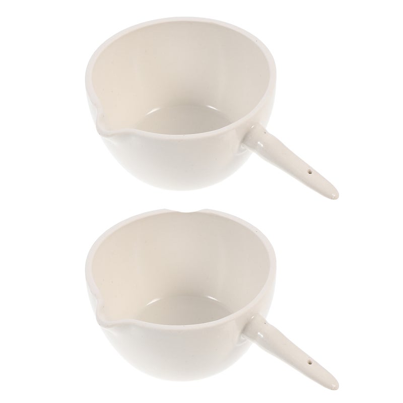 4 pcs Round Evaporating Basin 150ML Mixing Dish Bowl with Handle Laboratory Equipment - Image 1