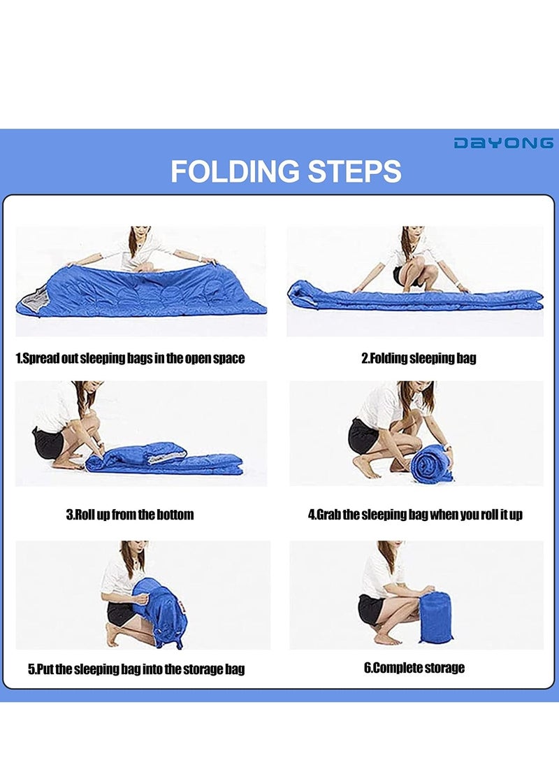 Meetion Outdoor Sleeping Bag Lightweight Waterproof Camping Gear Equipment for Adults and Kids - Image 3