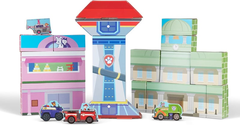 Melissa & Doug PAW Patrol Jumbo Cardboard Blocks - 41 Pieces, Multi - Image 4