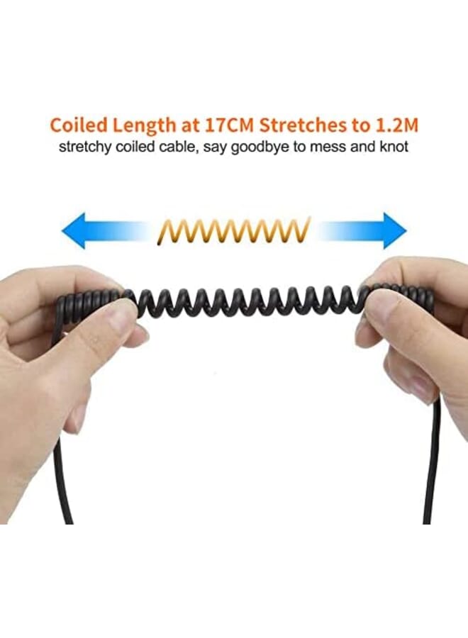 CableCreation Coiled Usb To Micro Usb Cable 0.56Ft To 4Ft Usb 2.0 A To Micro Usb Charging Data Cord Works For Android Smartphone Tablet Wall And Car Charger Space Gray - Image 3