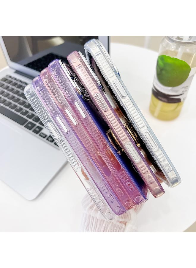 S-TOP Case For iPhone 16 Pro Plating Glitter Texture Ring Holder TPU Phone Case with Lens Film - Image 4