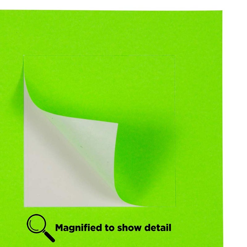 JAM PAPER Product & Container Labels - Square - 2 x 2 - Neon Green - 120/Pack - Image 4