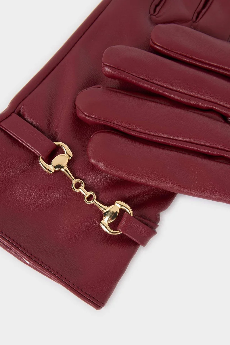 Defacto  Woman Faux Leather Gloves for Women | Best Price UAE