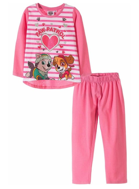 طقم بيجامة أطفال بنات  بأكمام طويلة