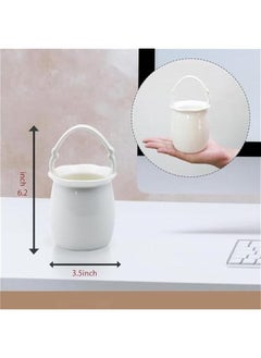 Generic Ceramic Utensil Holder, 1pce Kitchen Utensil Holder White Ceramic Makeup Storage Organizer Desk Pencil Holder Standing Makeup Brush Holder Coffee Spoon Holder For Kitchen Counter-Flower Shape  - Image 2