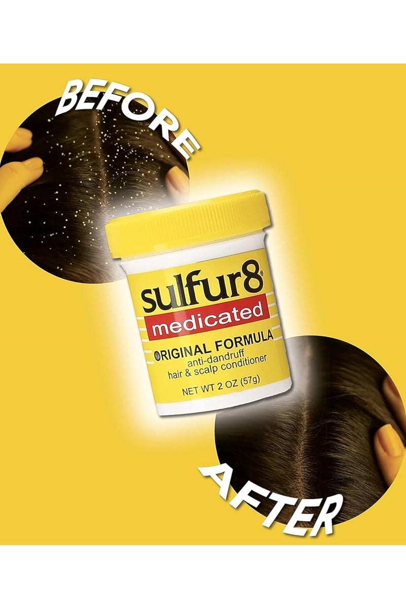 Sulfur 8 Medicated Regular Formula Anti-Dandruff Hair and Scalp Conditioner 57G - Image 2