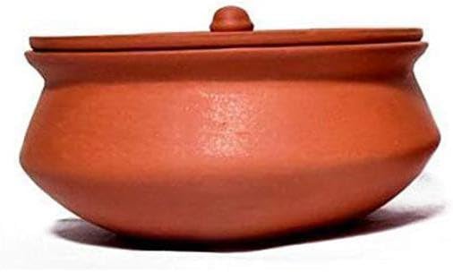 Generic Large Brown Clay Pot with Lid, 1kg Capacity, Non-Stick Finish, Suitable for Stovetop, Includes Clay Pot and Lid  - Image 2