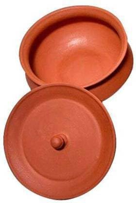 Generic Large Brown Clay Pot with Lid, 1kg Capacity, Non-Stick Finish, Suitable for Stovetop, Includes Clay Pot and Lid  - Image 3