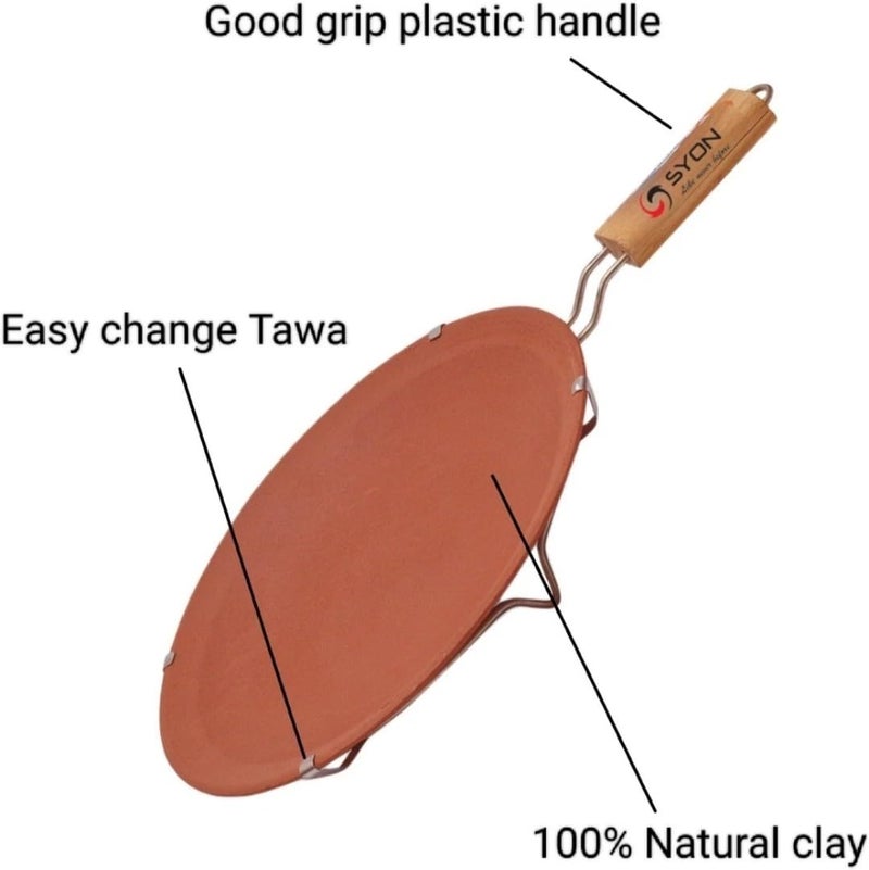Generic Large Brown Clay Pot with Lid, 1kg Capacity, Non-Stick Finish, Suitable for Stovetop, Includes Clay Pot and Lid  - Image 5
