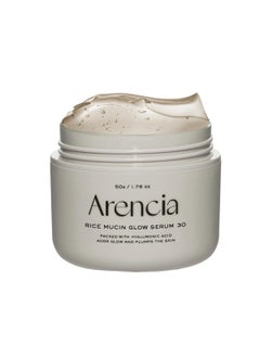 arencia Rice Mucin Overnight Glow Face Mask Serum 30 176 oz Plumps Skin with Hyaluronic Acid 