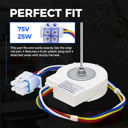 Romalon WR60X10185 Evaporator Fan Motor for GE General Electric Refrigerator by Romalon OEM Replaces Part WR23X10353 WR23X10355 WR23X10364 PS1019114 AP3875639 - Image 4