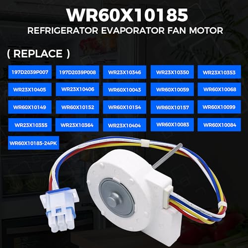 Romalon WR60X10185 Evaporator Fan Motor for GE General Electric Refrigerator by Romalon OEM Replaces Part WR23X10353 WR23X10355 WR23X10364 PS1019114 AP3875639 - Image 2