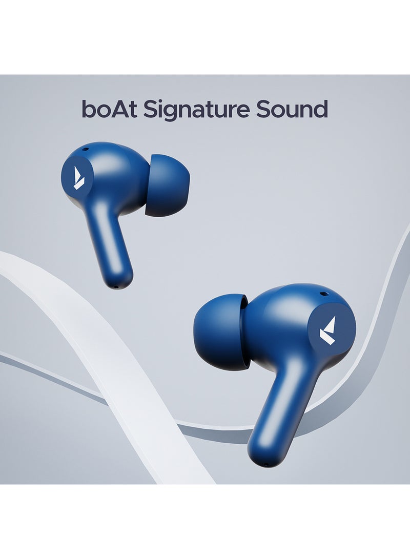 boAt Airdopes 71 Tws Earbuds With 40 Hours Playtime, Dual Mics With Enx, Asap  Charge, Iwp, Beast Mode With 50 Ms Low Latency, Ipx4 & Pocketable Id Starry Blue - Image 5