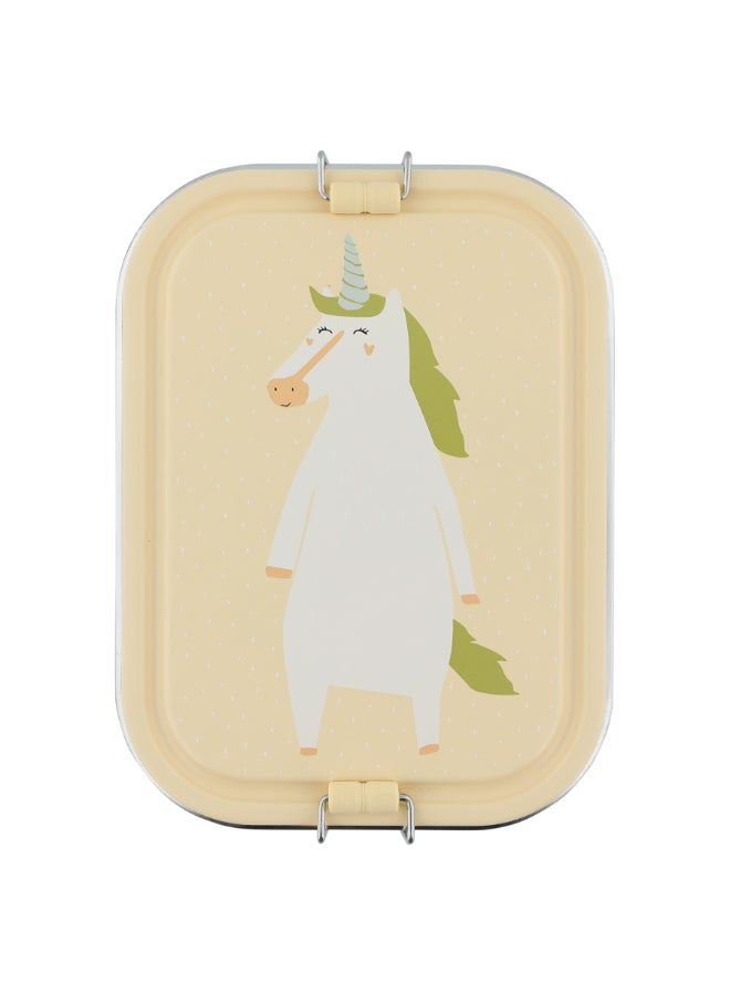 Trixie Stainless Steel Lunch Box Large - 2-Compartment - Mrs. Unicorn - Image 1