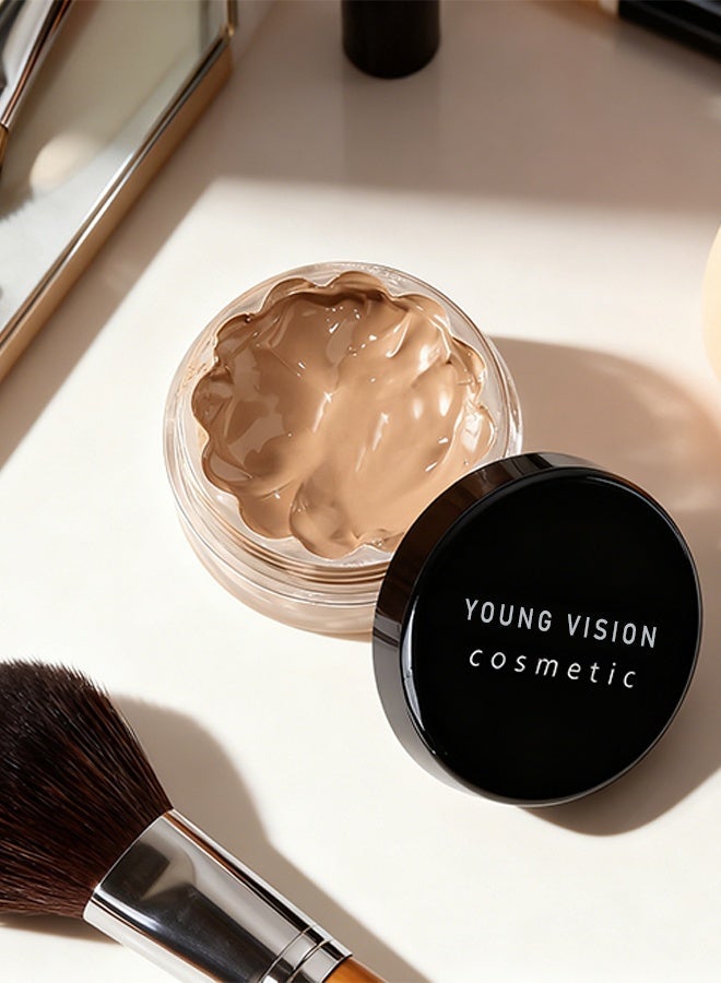 YOUNG VISION Concealer Cream Makeup, Waterproof Matte Smooth Concealer Corrector Long Lasting for Dark Spot Under Eye Circles Cover-#06 natural beige - Image 4