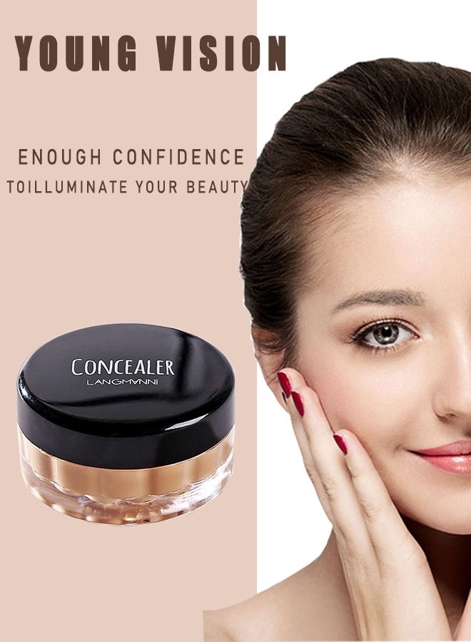 YOUNG VISION Concealer Cream Makeup, Waterproof Matte Smooth Concealer Corrector Long Lasting for Dark Spot Under Eye Circles Cover-#06 natural beige - Image 3
