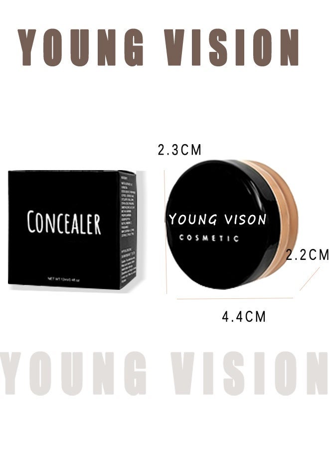 YOUNG VISION Concealer Cream Makeup, Waterproof Matte Smooth Concealer Corrector Long Lasting for Dark Spot Under Eye Circles Cover-#06 natural beige - Image 2