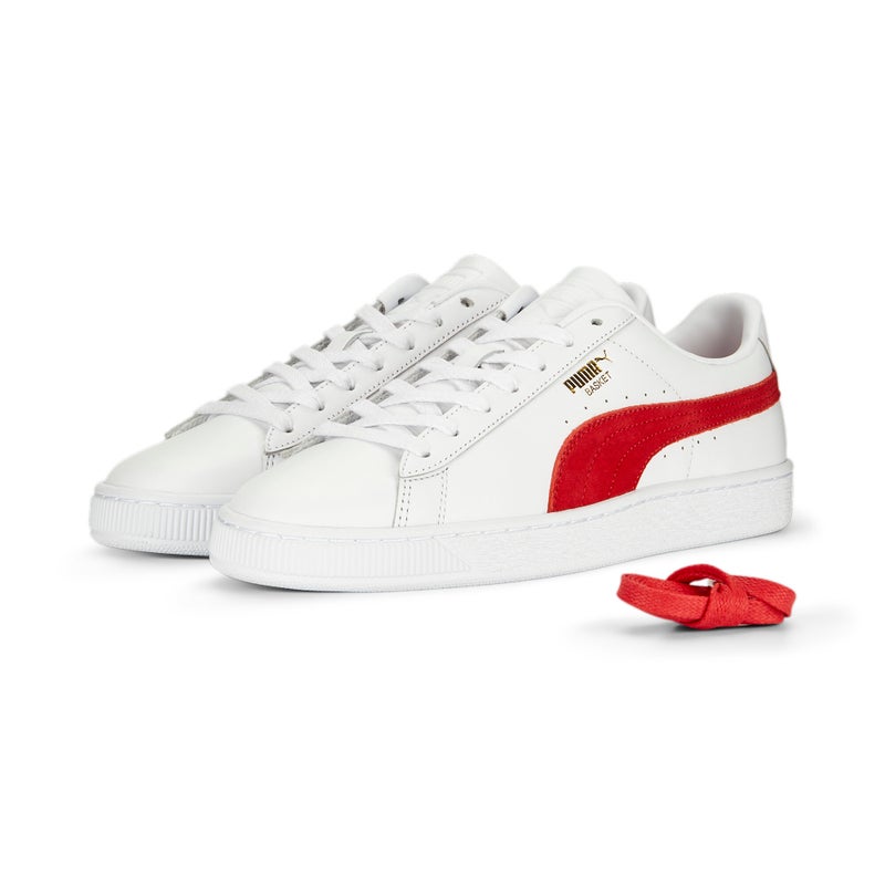 PUMA Basket Classic 75Y Mens White Sneakers - Image 2