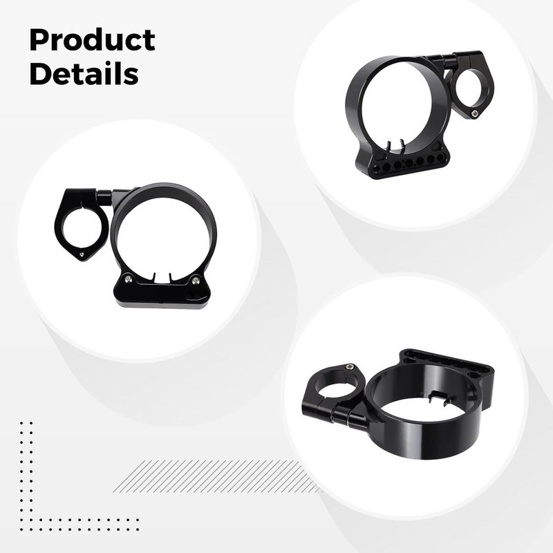 Generic Speedometer Side Mount Bracket, Cnc Black Aluminum, Compatible With Xl883/1200C/N/L/R, 3.54 Gauge Compatible, Easy Install - Image 3