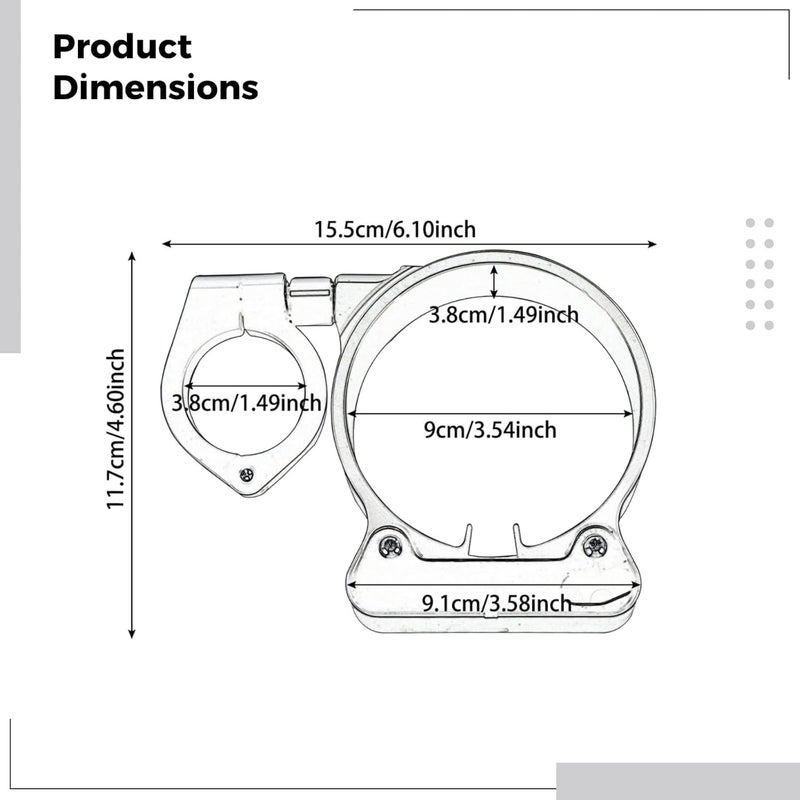 Generic Speedometer Side Mount Bracket, Cnc Black Aluminum, Compatible With Xl883/1200C/N/L/R, 3.54 Gauge Compatible, Easy Install - Image 4