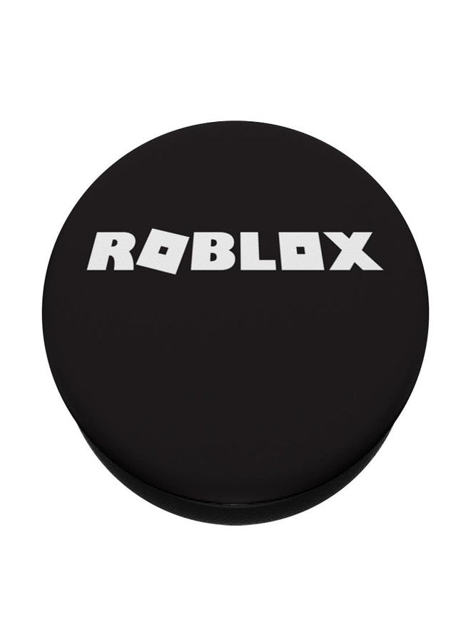 ROBLOX "Roblox Logo, Black & White PopSockets Stand for Smartphones & Tablets" PopSockets PopGrip: Swappable Grip for Phones & Tablets PopSockets Adhesive PopGrip - Image 2